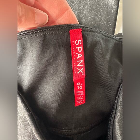 SPANX Faux Leather Leggings Black Size XL - Picture 9 of 11